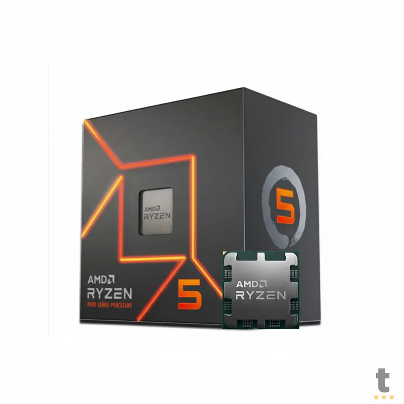 Processador Amd Ryzen 5 7600 5.1Ghz Turbo 32mb Cache Socket Am5 - 100-100001015BOX