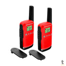 Radio De Comunicacao Walkie Talkie Motorola Talkabout T110br 25 Km Vermelho