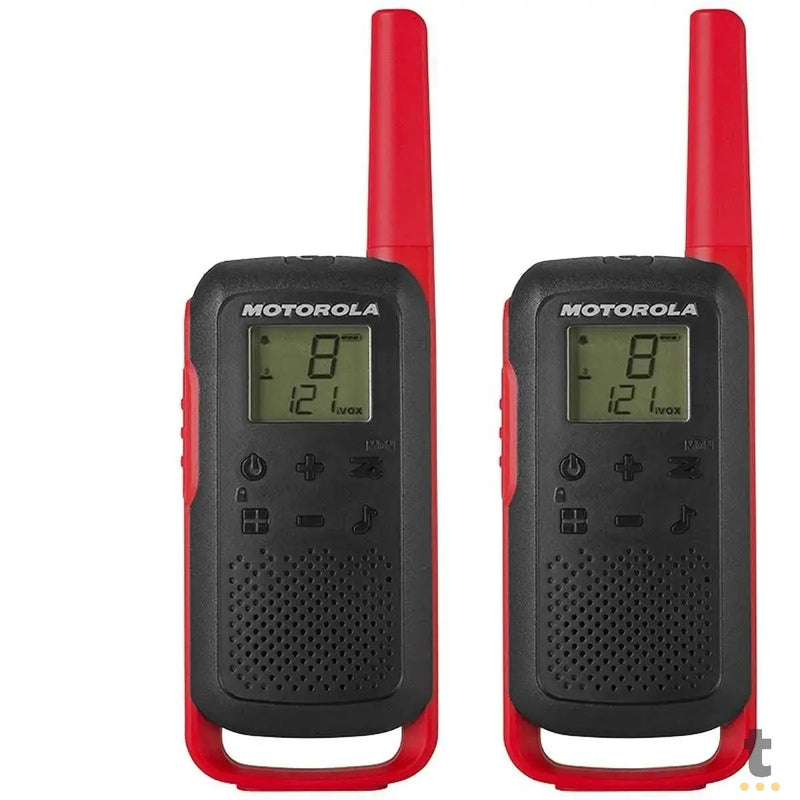 Radio De Comunicacao Walkie Talkie Motorola Talkabout T210br 32 Km Vermelho