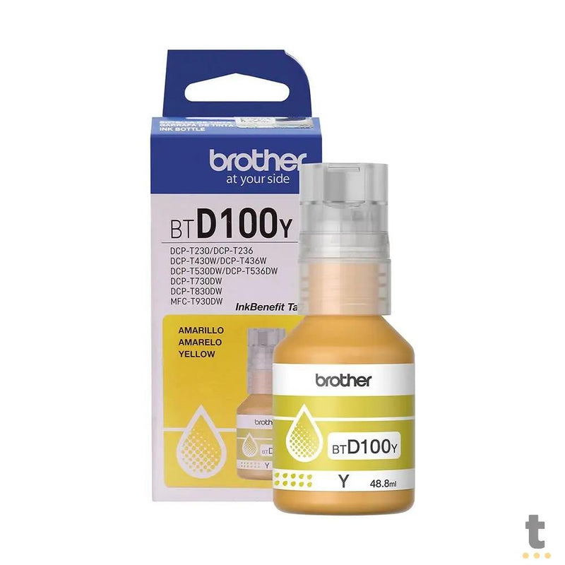 Refil De Tinta Brother 5K Amarelo - BTD100Y