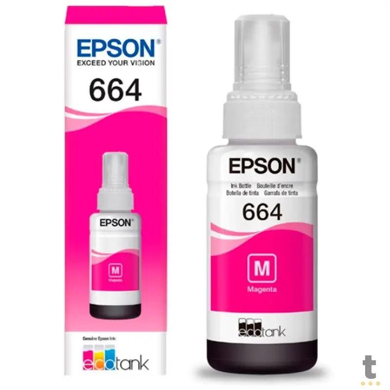 Refil De Tinta Epson T664320 70ml - Magenta - P/ L110 L120 L200 L395 L1300
