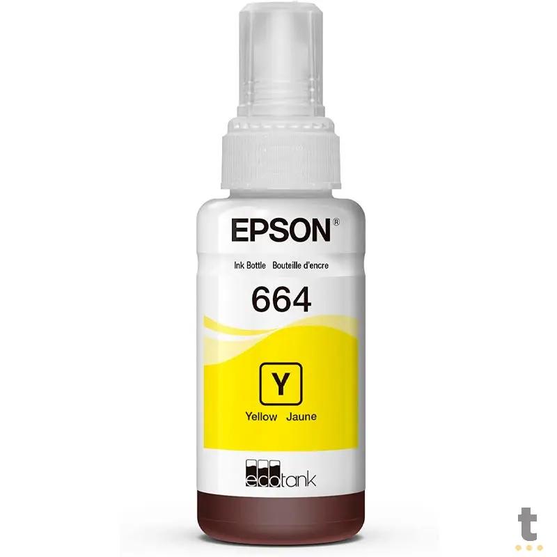 Refil De Tinta Epson T664420 70ml - Amarelo - P/ L110 L120 L200 L395 L1300