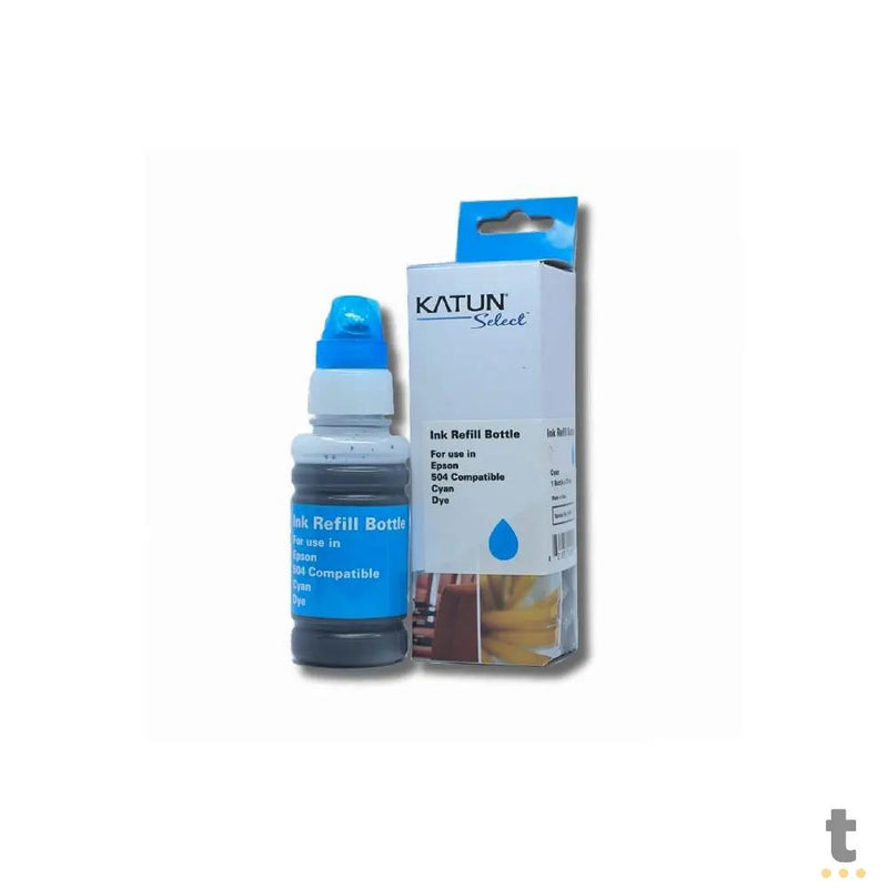 Refil De Tinta Katun P/ Impressoras Epson T504220 70ml - Ciano - P/ L4150 L4160 L4260 L6270 L14150