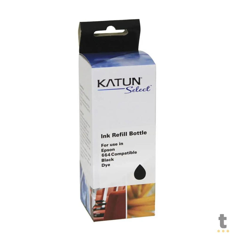 Refil De Tinta Katun P/ Impressoras Epson T664120 100ml - Preto