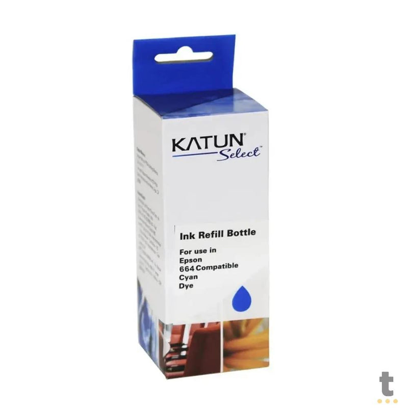 Refil De Tinta Katun P/ Impressoras Epson T664220 100ml - Ciano
