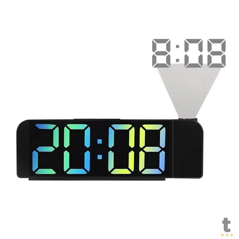 Relogio De Mesa Led Digital Lelong Led Color - LE-8138