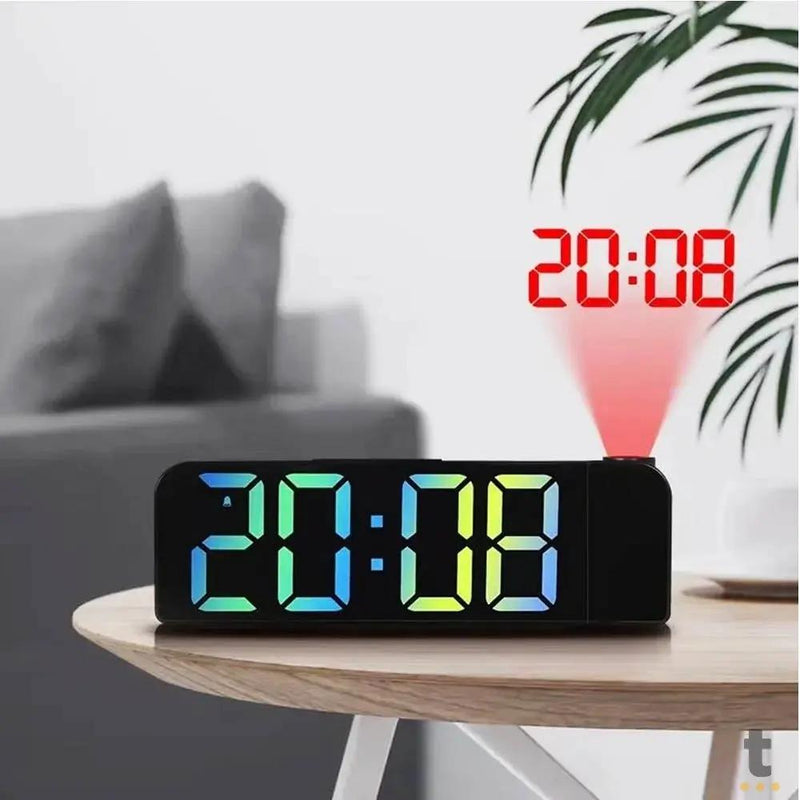 Relogio De Mesa Led Digital Lelong Led Color - LE-8138