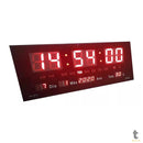 Relogio De Parede Led Digital C/ Data e Temperatura - JH3615