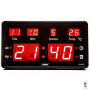 Relogio De Parede Led Digital Lelong C/ Data e Temperatura - LE-2115