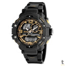 Relógio de Pulso Analogico Digital Mormaii em Polímero Preto/Dourado - MO0949/8U