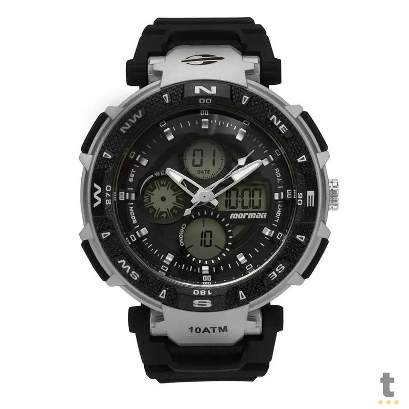 Relógio de Pulso Analogico Digital Mormaii em Polímero Preto - MO0540A/8P