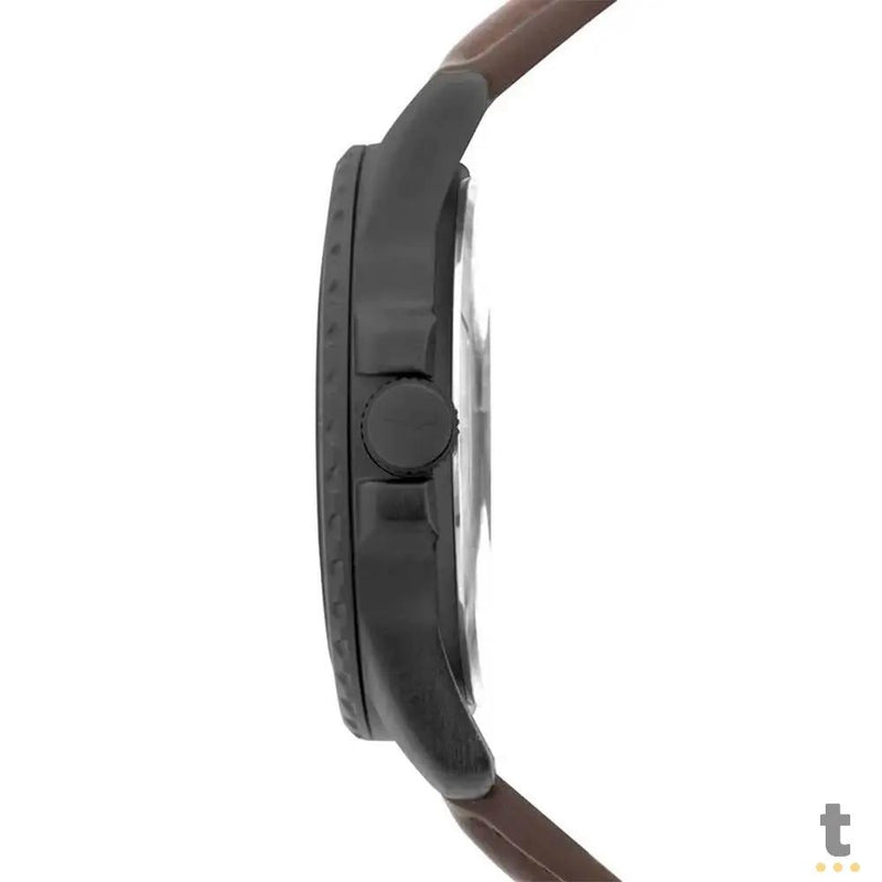 Relógio de Pulso Condor Cinza C/ Pulseira Marrom - CO2115MZA/4F