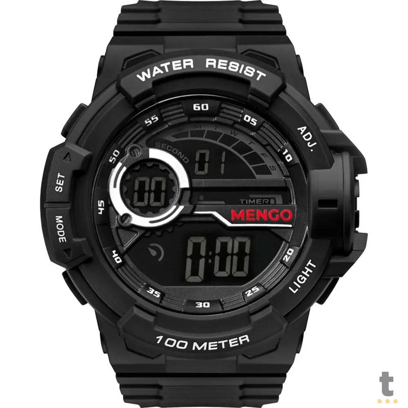 Relógio de Pulso Digital Technos Flamengo em Polimero Preto - FLAMO3660AB/8P