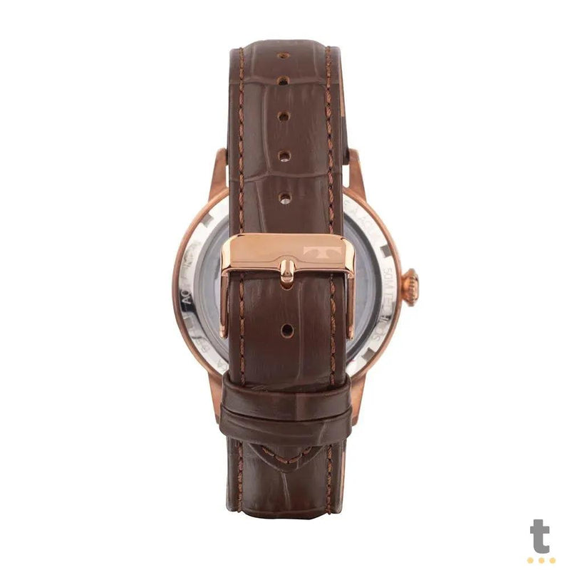 Relógio de Pulso Technos Automático Rosé C/ Pulseira em Couro - G3265AW/0M