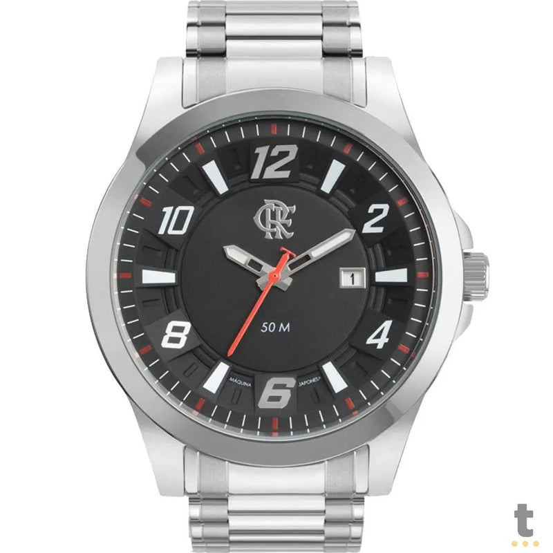 Relógio de Pulso Technos Flamengo Preto C/ Pulseira em Aço - FLA2117LDFS/1P