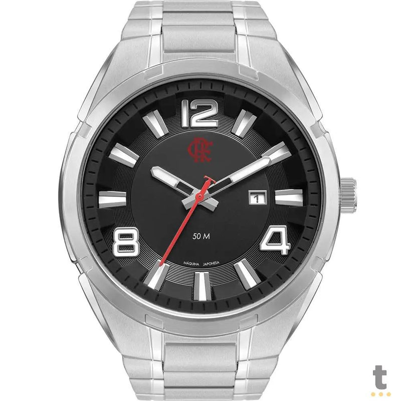 Relógio de Pulso Technos Flamengo Preto C/ Pulseira em Aço - FLA2117LFH/1K