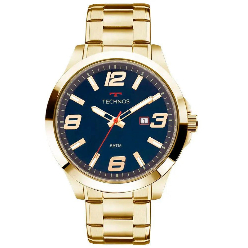 Relógio de Pulso Technos Racer em Aço Dourado/Azul - 2115MPIS/4A