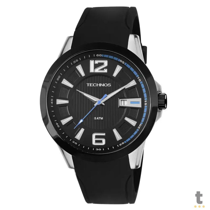 Relógio de Pulso Technos Racer em Silicone Preto - 2115KNW/8P
