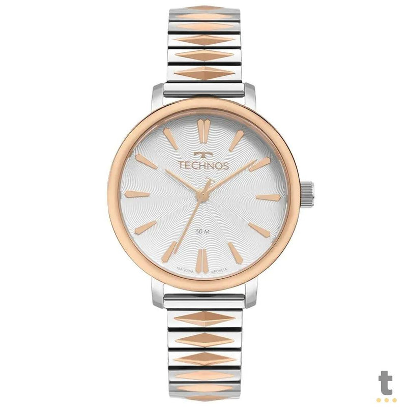 Relógio de Pulso Technos Style em Aço Bicolor Rose/Prata - 2036MSI/1K