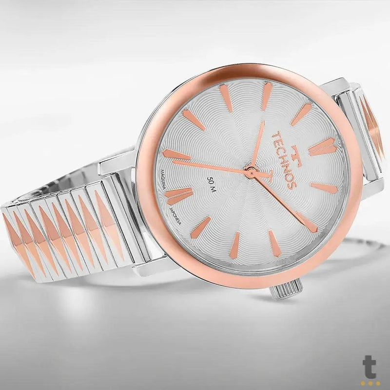 Relógio de Pulso Technos Style em Aço Bicolor Rose/Prata - 2036MSI/1K
