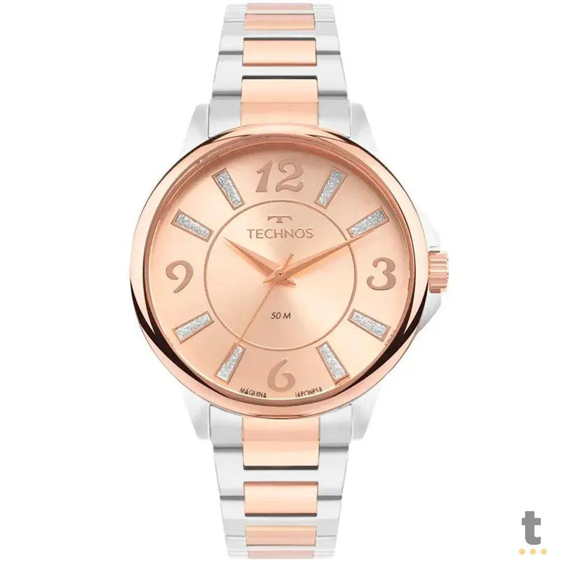 Relógio de Pulso Technos Trend em Aço Bicolor Prata/Rose - 2035MYD/1J