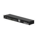Roteador 10 Portas Mikrotik RouterBoard Gigabit / Fast (5 Portas 10/100/1000 + 4 10/100 + 1 Poe + 1 Sfp) - RB2011UiAS-RM