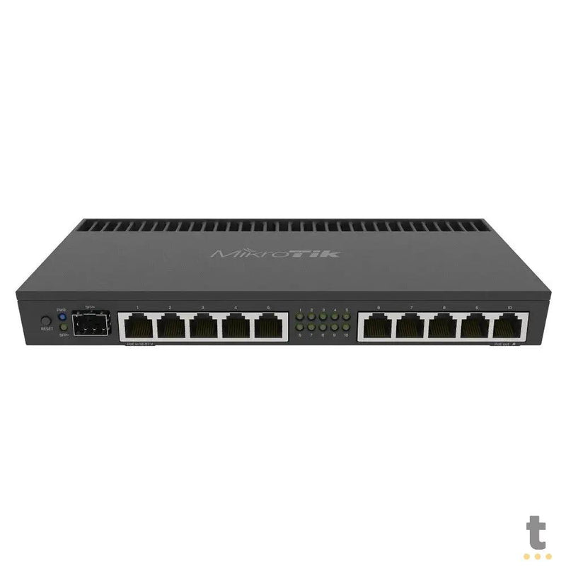 Roteador 10 Portas Mikrotik RouterBoard Gigabit (+ 1 Sfp + 1 Poe) - RB4011iGS+RM