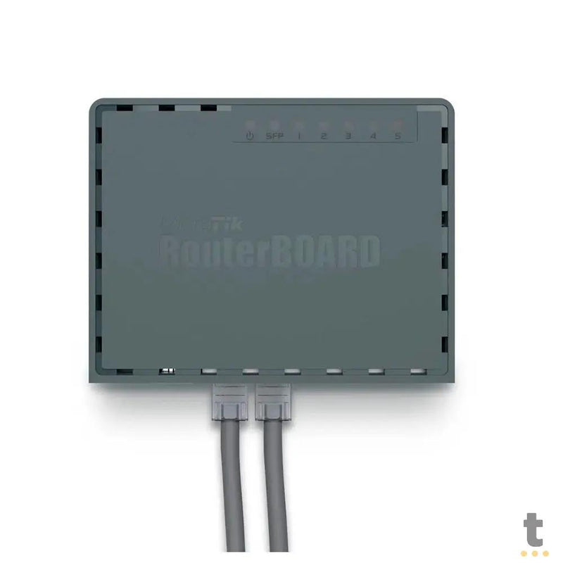 Roteador 5 Portas Mikrotik RouterBoard Gigabit HEX S (4 Portas 10/100/1000 + 1 Poe + 1 Sfp) - RB760IGS