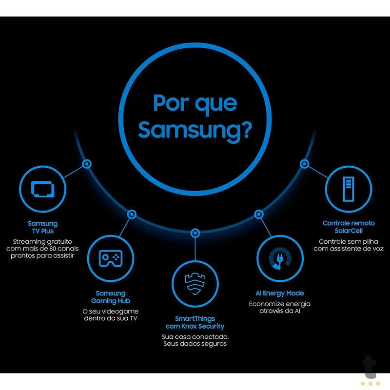 Smart TV Led Samsung 55" Crystal UHD 4K Wi-fi Bluetooth USB HDMI Alexa Integrada - 55DU7700