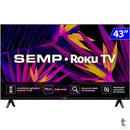 Smart TV Led Semp 43" 4K FHD Wi-fi USB HDMI Roku TV - 43R6610