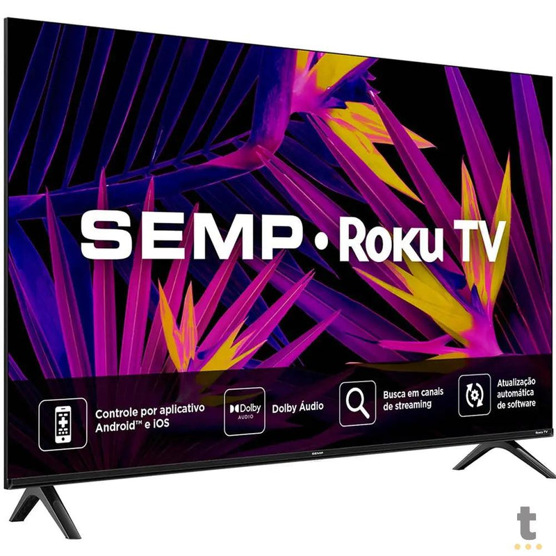 Smart TV Led Semp 43" 4K FHD Wi-fi USB HDMI Roku TV - 43R6610
