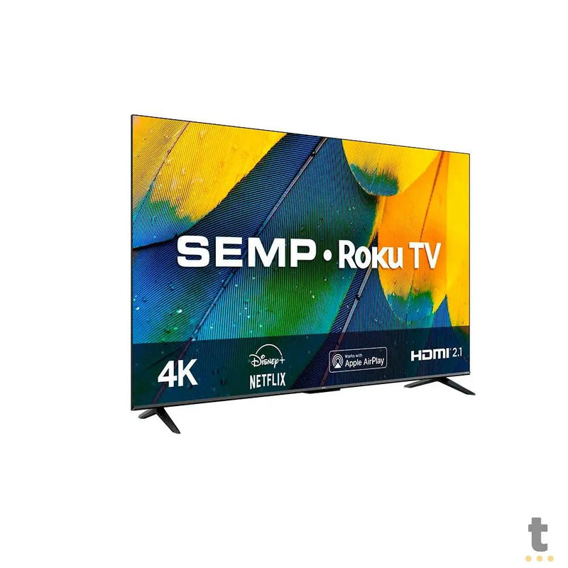 Smart TV Led Semp 50" 4K UHD Wi-fi USB HDMI Roku TV - 50RK8600
