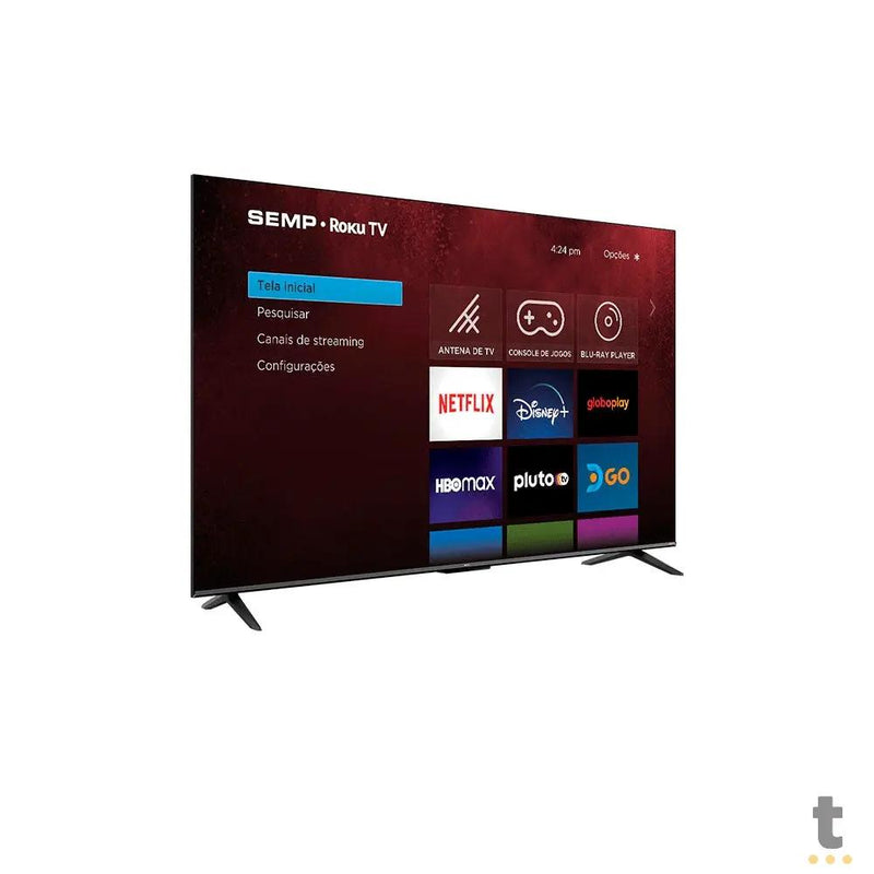 Smart TV Led Semp 55" 4K UHD Wi-fi USB HDMI Roku TV - 55RK8600