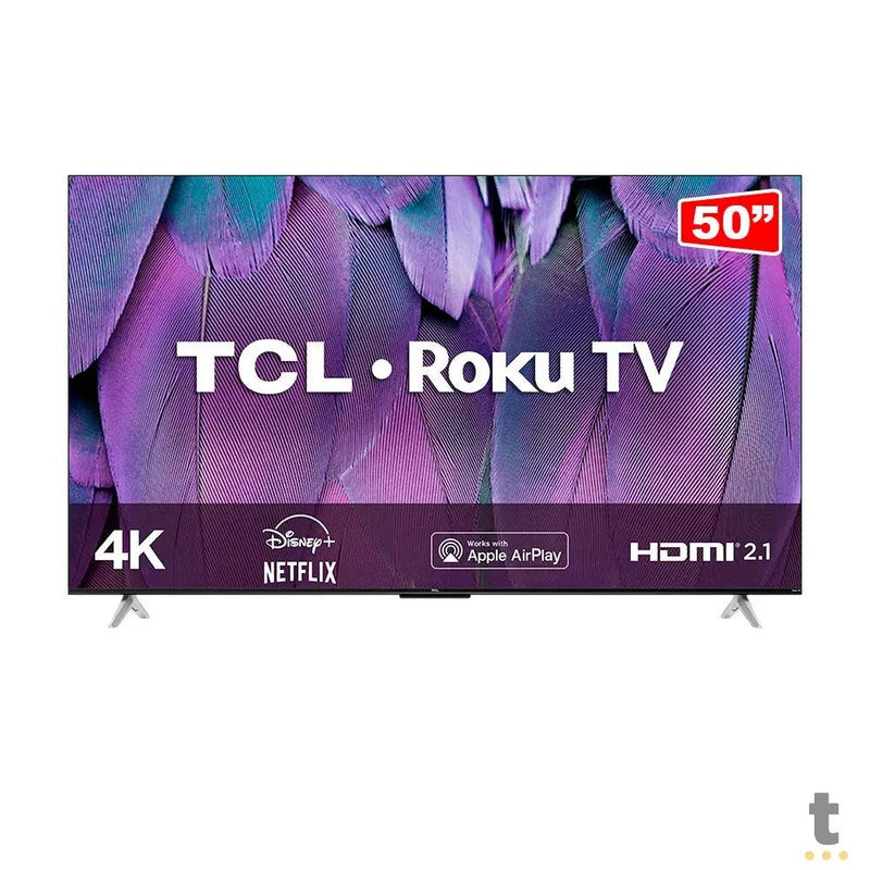 Smart TV Led TCL 50" Full HD 4K Wi-fi USB HDMI Roku TV Bivolt Preta - 50RP630