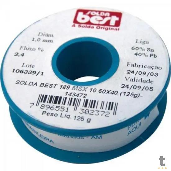 Solda em Fio BomVink 1mm 60g C/ Pasta de Solda 10g - BOM-5585