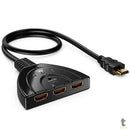 Splitter Divisor 1 Hdmi Macho Para 3 Hdmi Femea - KP-AD133