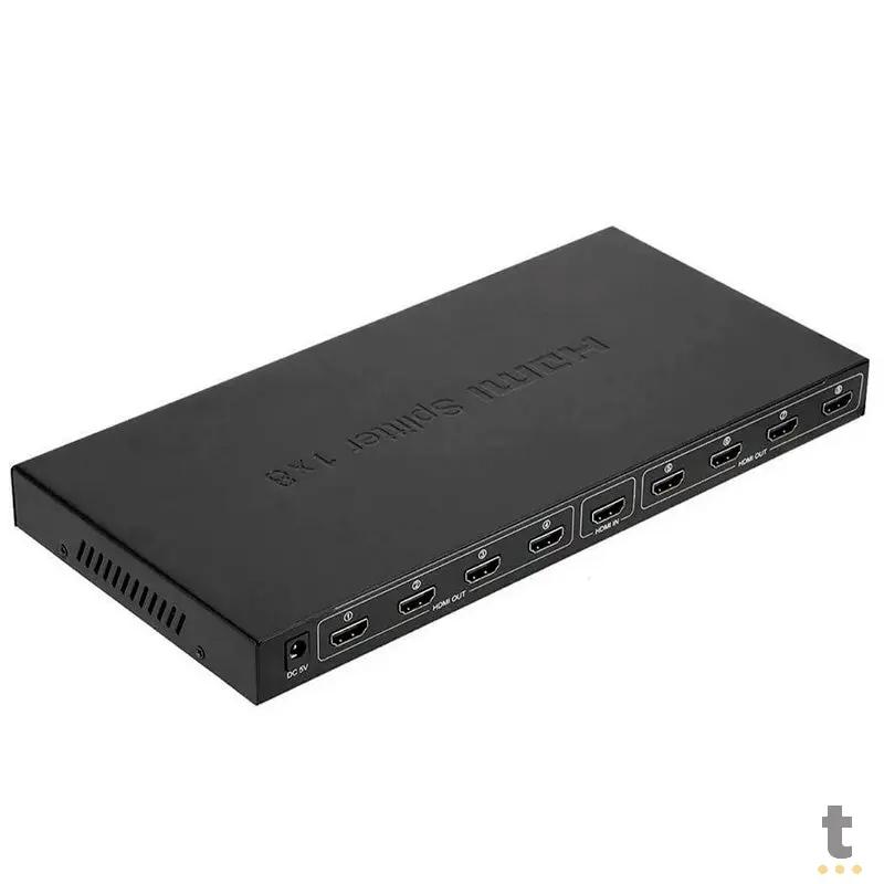 Splitter Multiplicador Divisor De Sinal Hdmi 8 Portas 1 X 8 Full Hd 4K