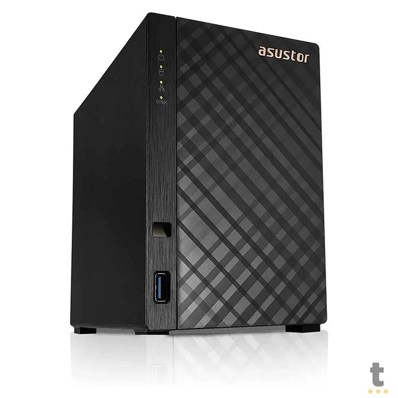 Storage Nas 2 Baias Asustor Drivestor AS1102TL Quad Core 1.7Ghz 1Gb Ddr4 - Até 24tb