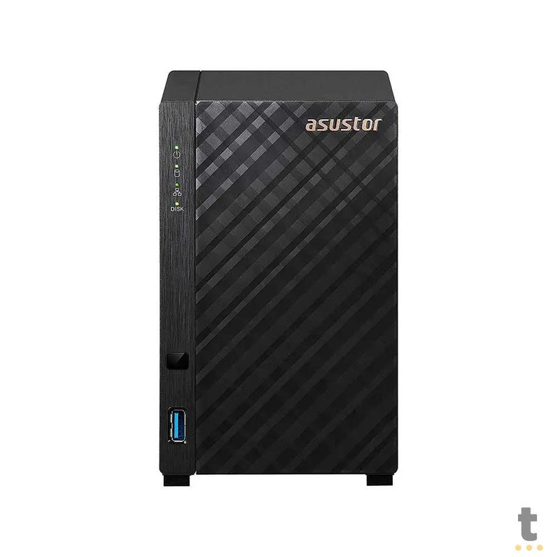 Storage Nas 2 Baias Asustor Drivestor AS1102TL Quad Core 1.7Ghz 1Gb Ddr4 - Até 24tb