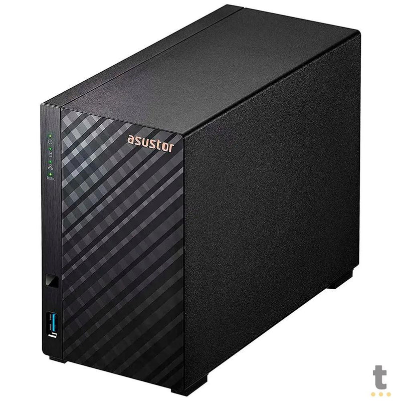 Storage Nas 2 Baias Asustor Drivestor AS1102TL Quad Core 1.7Ghz 1Gb Ddr4 - Até 24tb