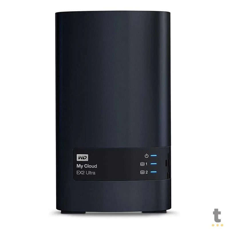 Storage Nas 2 Baias My Cloud EX2 WD Dual Core 1.3 Ghz 1Gb Ddr3 Western Digital - WDBVBZ0000NCH