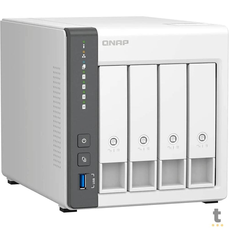 Storage Nas 4 Baias QNAP TS-433 Quad Core 2.0Ghz 4Gb Usb Ethernet - TS-433-4G-US