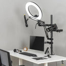 Suporte 4 em 1 Estúdio Setup Stream PCYes P/ Monitor, Microfone, Luz e Câmera - SE-MDS1041