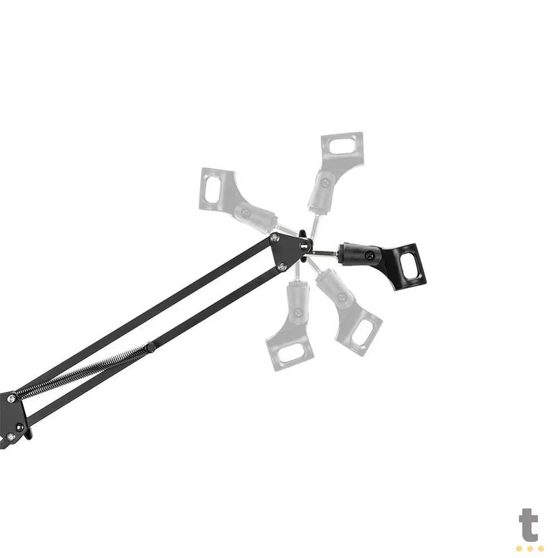 Suporte 4 em 1 Estúdio Setup Stream PCYes P/ Monitor, Microfone, Luz e Câmera - SE-MDS1041