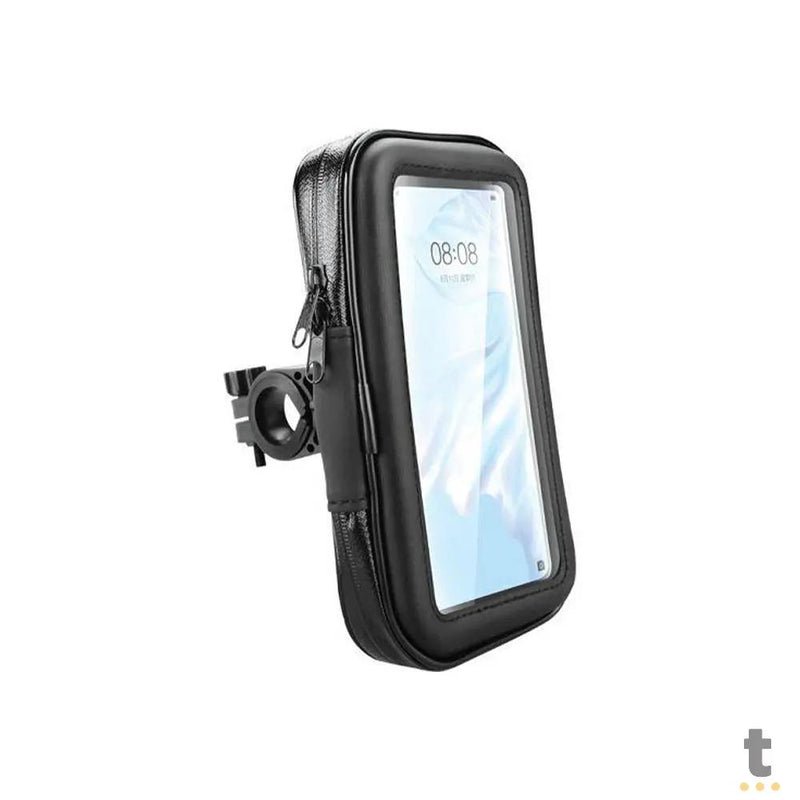 Suporte Capa para Smartphone p/ Bicicleta e Moto a Prova D'Agua C/ Saída USB Knup - KP-7008