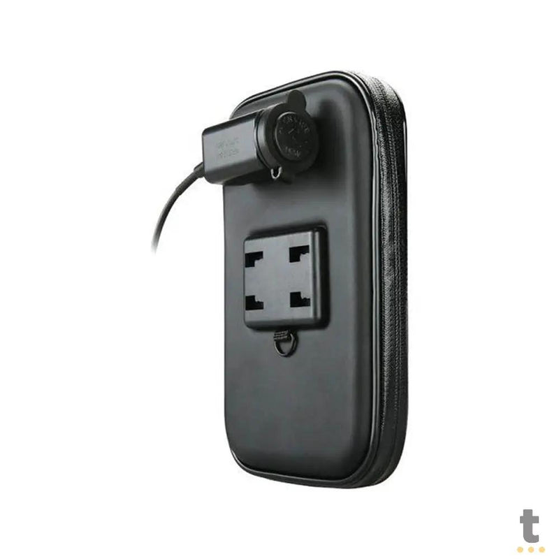 Suporte Capa para Smartphone p/ Bicicleta e Moto a Prova D'Agua C/ Saída USB Knup - KP-7008