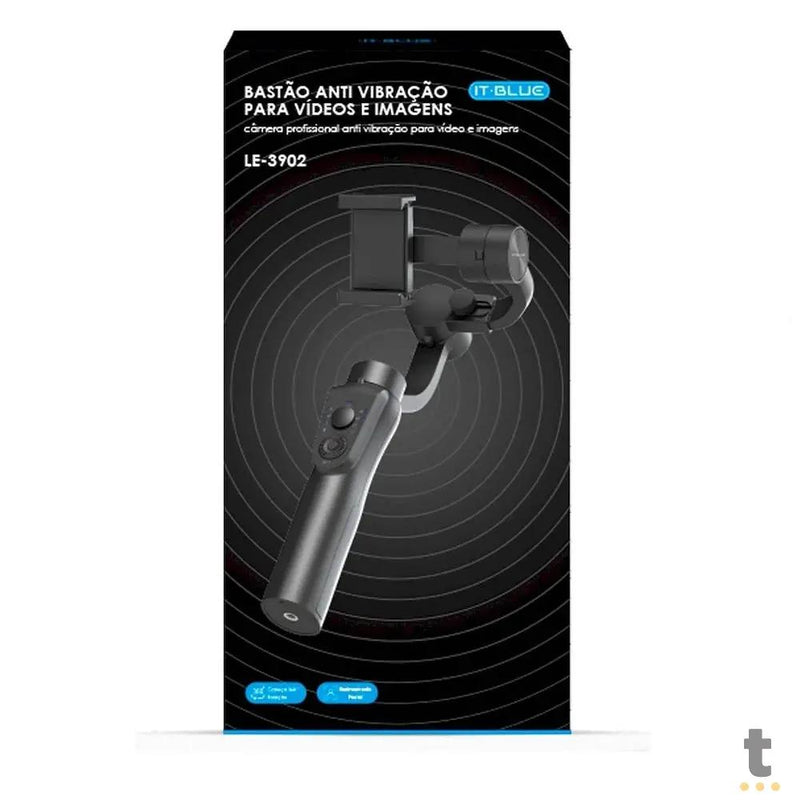 Suporte De Celular Tipo Bastão C/ Estabilizador Anti Vibração para Videos It-Blue - LE-3902