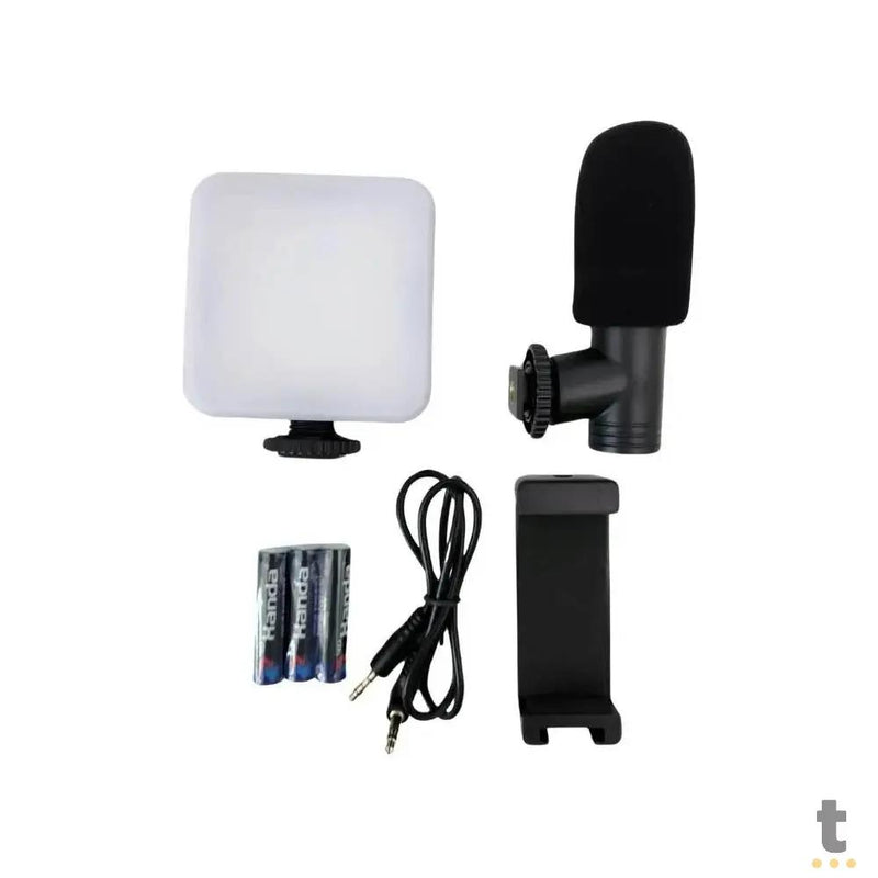 Suporte Estabilizador de Camera Portátil C/ Led Tomate - MTG-1111