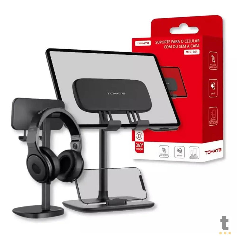 Suporte P/ Smartphone e Tablet Tomate C/ Rotação 360 - MTG-164