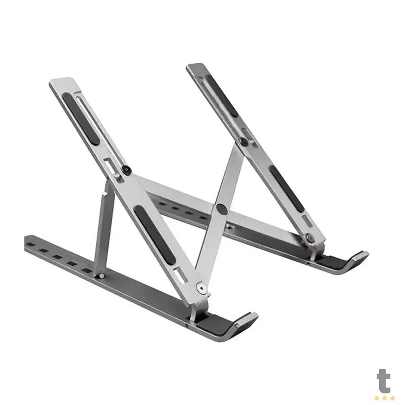 Suporte Retratil Para Notebook Multi Aluminio 6 Niveis de Altura Prata - AC378